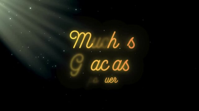 muchas gracias por ver (oro & negro) palabras (oro & negro)