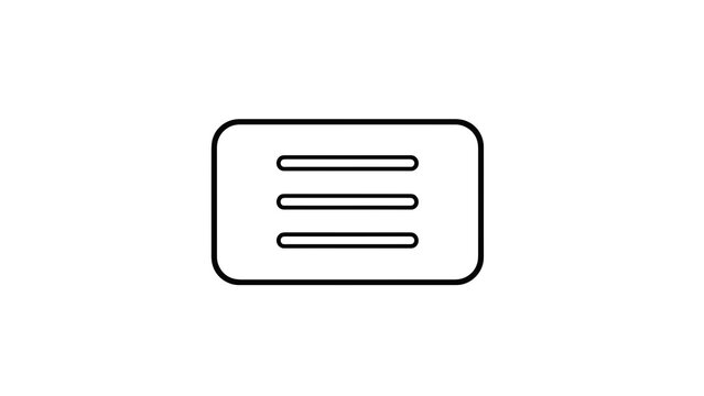 Simple menu icon design
