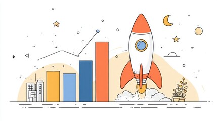 Rocket launch business growth financial success