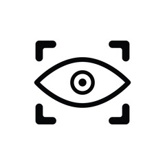 computer vision solid icon vector design good for web or mobile app