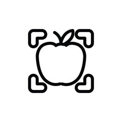 object recognition outline icon vector design good for web or mobile app