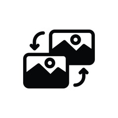 image recognition solid icon vector design good for web or mobile app