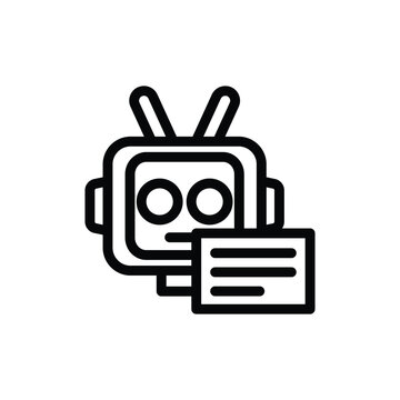 ai promt outline icon vector design good for web or mobile app