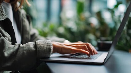 Medium shot of a content creator drafting engaging blog posts and social media updates to boost lender brand visibility online.