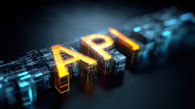 Abstract concept of digital connection and data flow - Powered by Adobe