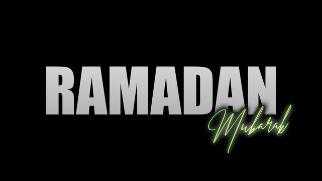 RAMADAN MUBARAK TITLE WITH CINEMATIC ANIMATION V2