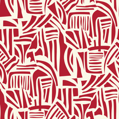 abstract, seamless pattern, abstract pattern, hand drawn, organic shapes, geometric shapes, modern design, mid century style, boho pattern, artistic background, creative texture, decorative pattern, r