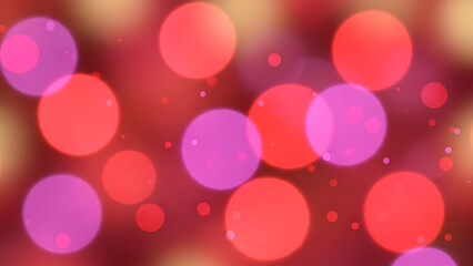A beautiful abstract background featuring vibrant red and pink bokeh circles