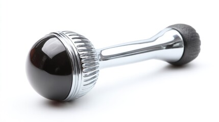 Vintage Microphone on White