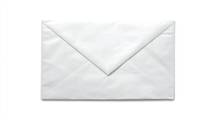White square envelope isolated