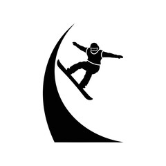 Snowboarder in mid air trick. © Avis