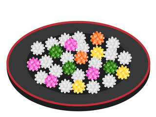 金平糖のイラスト / Konpeito Sugar Candy Illustration