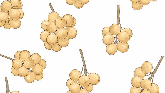 Cluster of Yellow Fruits on Stems.