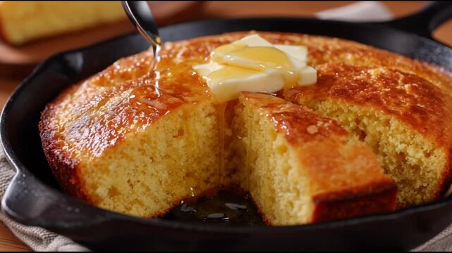 Honey Butter Cornbread Skillet