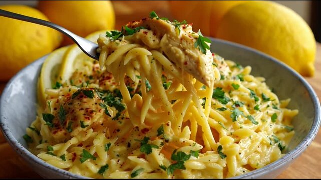 Creamy Lemon Chicken Orzo