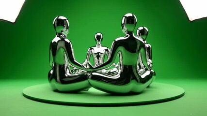 easter egg with green ribbon - Powered by Adobe