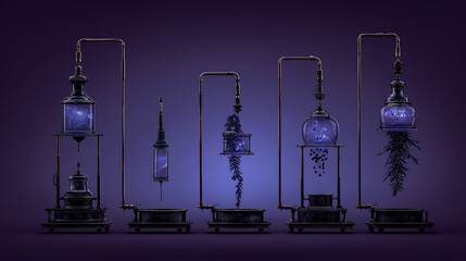 aromatherapy, bottles  of perfume