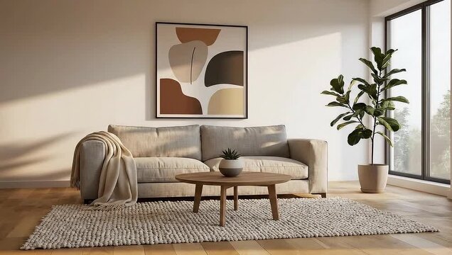 Modern Living Room Interior Transformation Timelapse