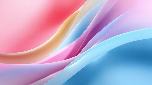 Abstract Swirls of Color: Captivating abstract art featuring layers of pastel hues creating a dynamic sense of fluidity and movement, evoke a sense of calm and visual interest. 