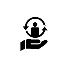 Customer Care Inclusive Service Icon Isolated on White Background