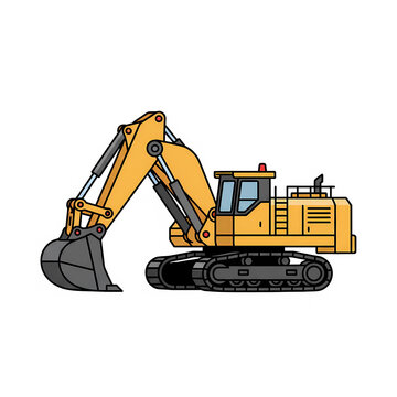 Ekskavator (sering disebut juga backhoe atau beko). Kegunaan utamanya adalah untuk melakukan pekerjaan pengerukan tanah, penggalian lubang atau parit, serta memindahkan material berat seperti batu dan