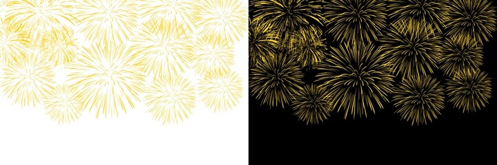 Fireworks - New year fireworks vector illustration of an abstract background