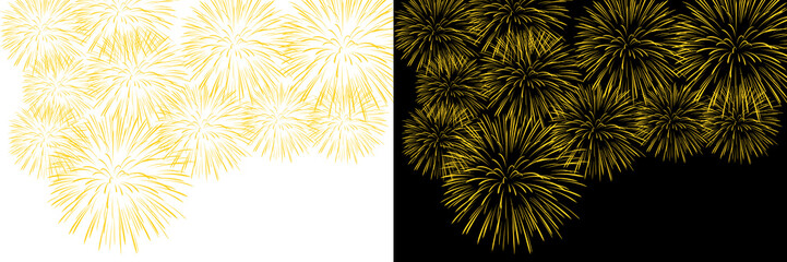 New year fireworks vector illustration of an abstract background