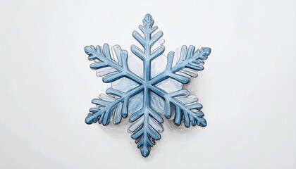 snowflake on a white background
