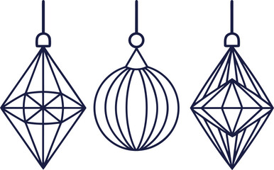 Christmas Ornaments Illustration. Festive Christmas Ornaments Design. Holiday Christmas Ornaments Collection. Colorful Christmas Ornaments Illustration. Traditional Christmas Ornaments Artwork