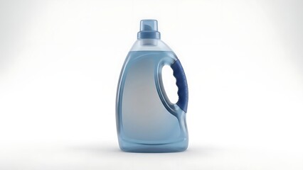 Translucent Blue Laundry Detergent Bottle with Handle