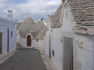 narrow street in the old town © talavietis