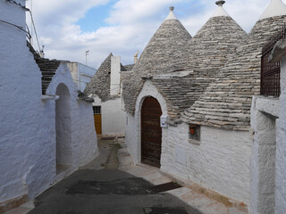 narrow street in the old town © talavietis