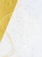 Golden confetti on white background isolated on white background