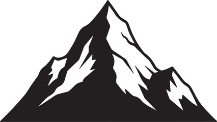 Mountain peak silhouette