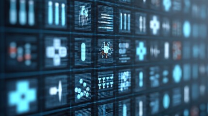 Advanced Medical Technology Representing Personalized Healthcare Solutions in Digital Display