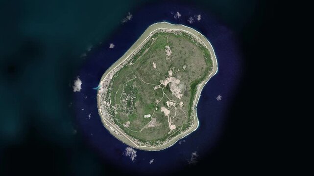 Nauru Map Animation Zoom In