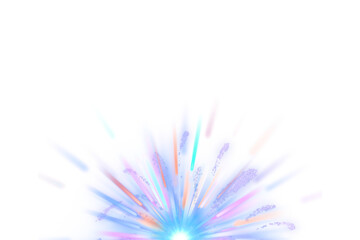 Colorful Light Burst Abstract Background
