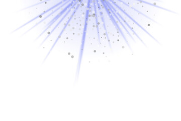 Blue Light Rays Spark Abstract Background