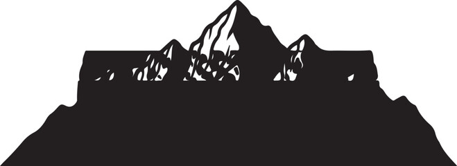 mountain silhouette landscape