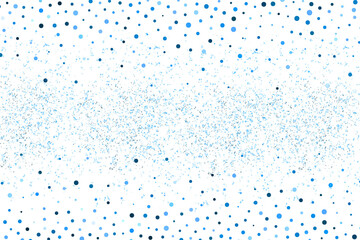 Blue Confetti Dots Abstract Background