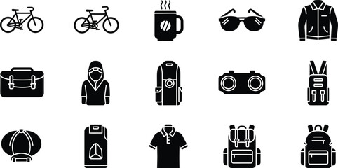 Celebrating Men's Day with Icons of Modern Lifestyle and Activities