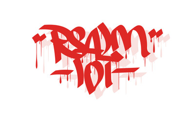 PSALM 101 graffiti tag style design