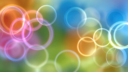 a blurry photo of a bunch of circles