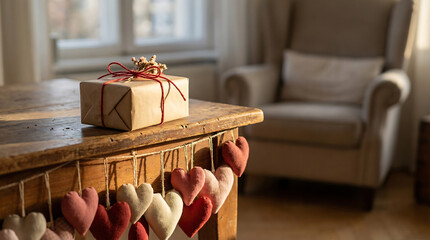 Valentine's Day Image Background. Photorealistic Image of Valentine's Day.