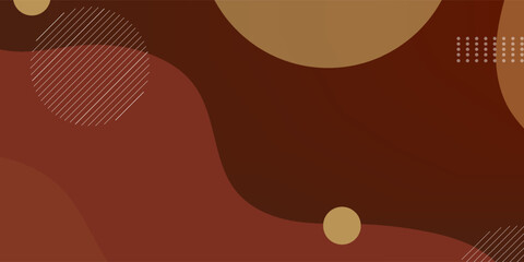 Modern dynamic brown textured background design in 3D style with dark color. EPS10 Vector