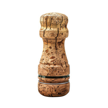 Champagne cork and wire muselet stopper illustration isolated on Transparent Background