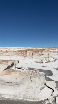 Campo de Piedra Pomez Volcanic Landscape in Argentina.