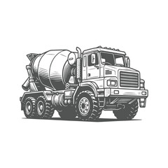 Cement Mixer Truck Icon