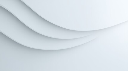Delicate White Gradient Background with Layered Shadows for Modern Design and Creative Projects
