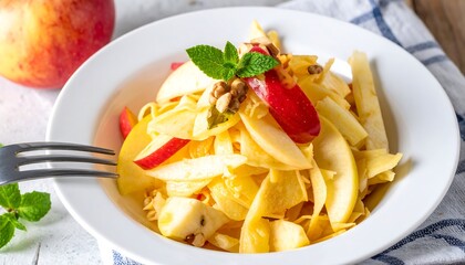Apple Pasta Salad - A Refreshing and Healthy Meal.